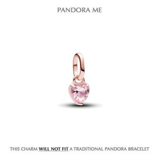 Pink Chakra Heart Mini Dangle Charm - Pandora ME - Pandora Rose