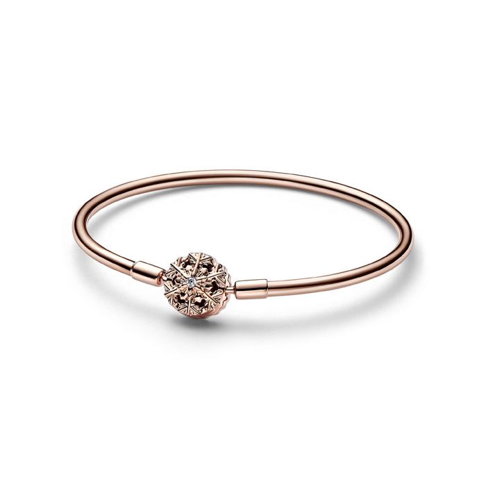 18KT Rose Gold Round Diamond Chain Bracelet Weight 150 Grams