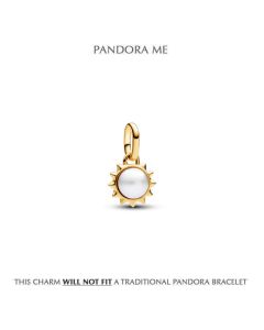 Pandora ME Treated Freshwater Cultured Pearl Sun Mini Dangle Charm - Pandora Shine